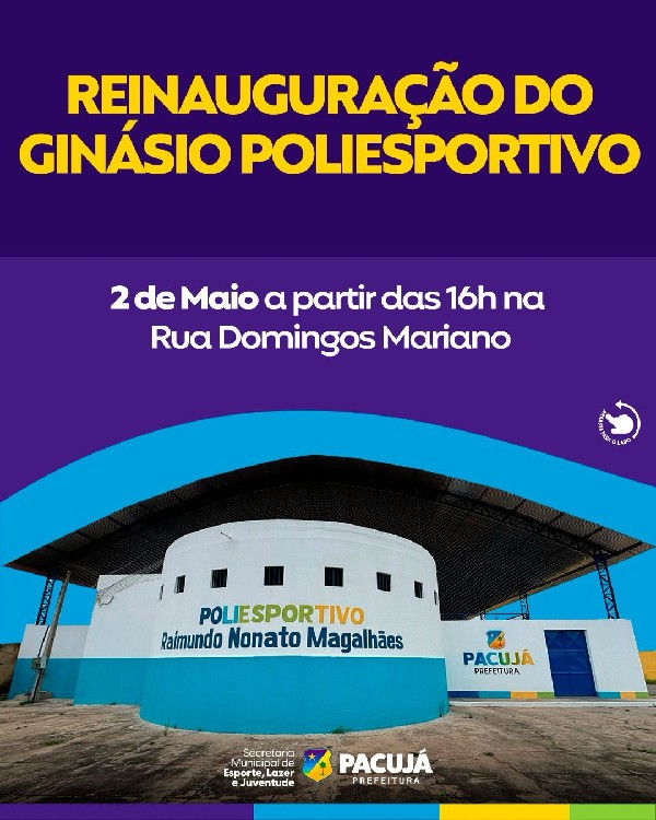 Mais conquistas para Pacujá!